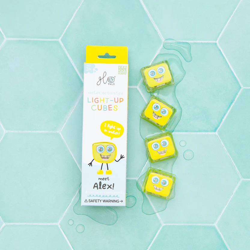 Набір світлових кубиків Glo Pals Алекс (жовтий), 4 шт. – інтернет-магазин Glo Pals