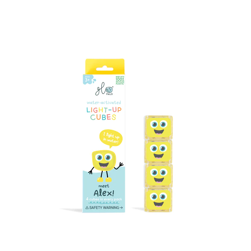 Набір світлових кубиків Glo Pals Алекс (жовтий), 4 шт. – інтернет-магазин Glo Pals