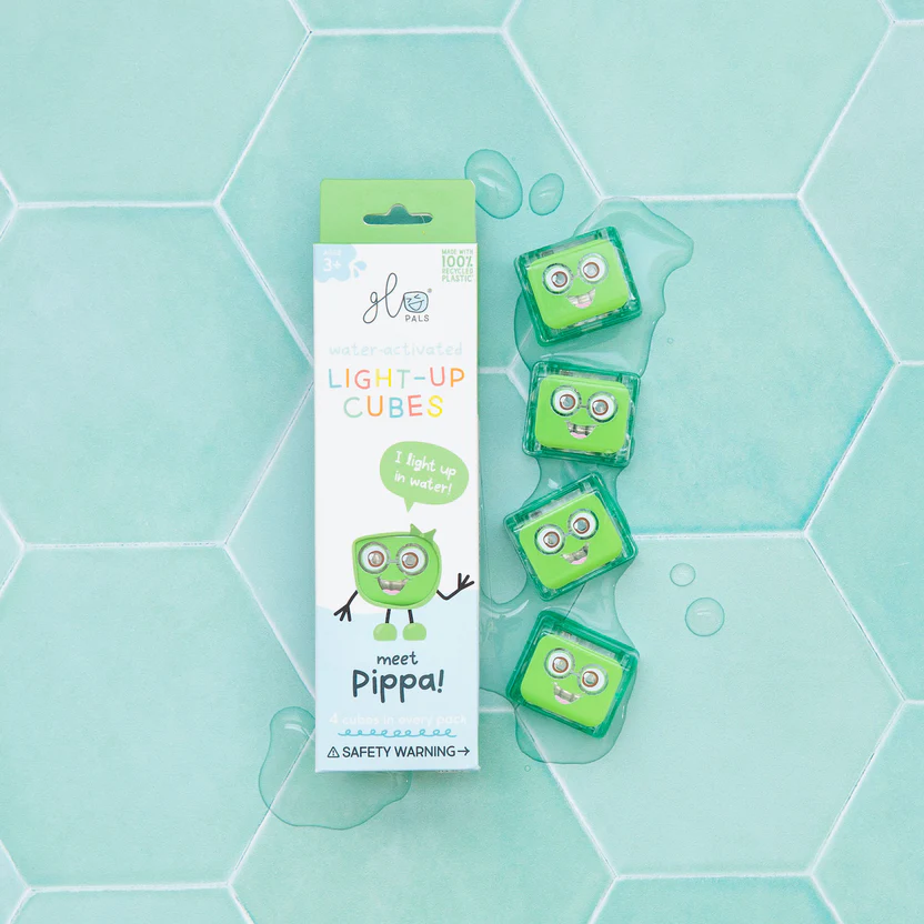 Набір світлових кубиків Glo Pals Піппа (зелений), 4 шт. – інтернет-магазин Glo Pals